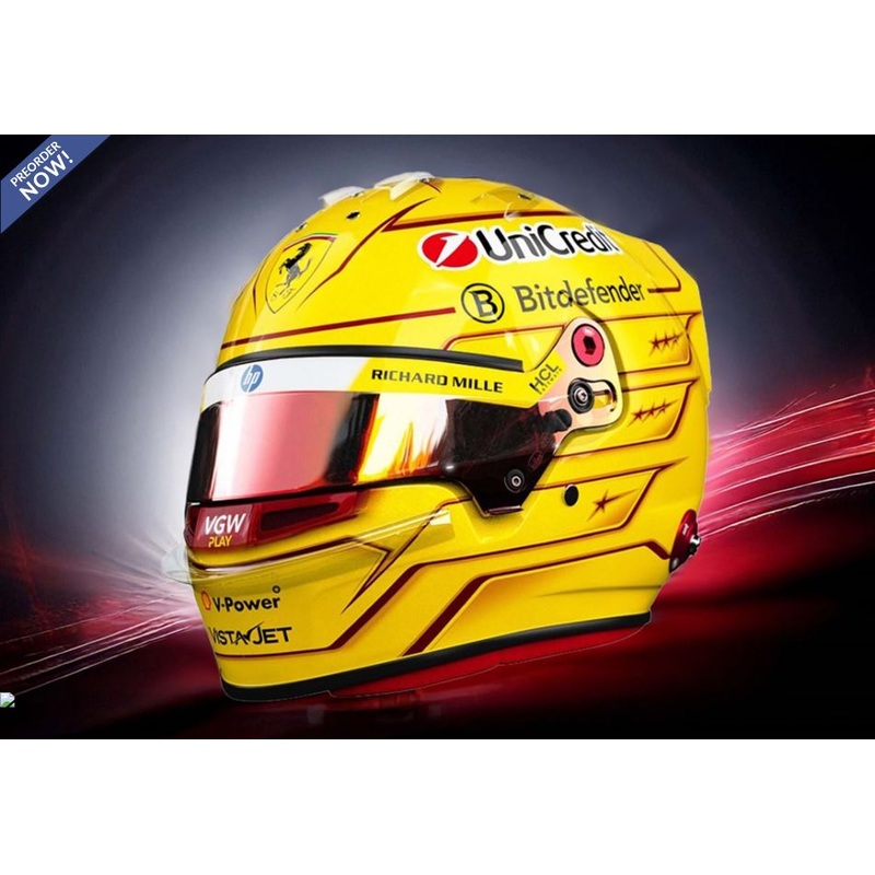 *PREORDER* BBR Models 1:2 Mini Helmet Season 2025 – Lewis Hamilton