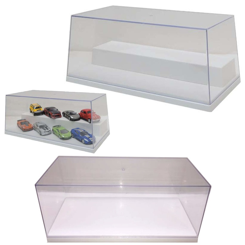 Triple9 Collector’s Display Case With Riser – White Base (1:24 – 1:64)