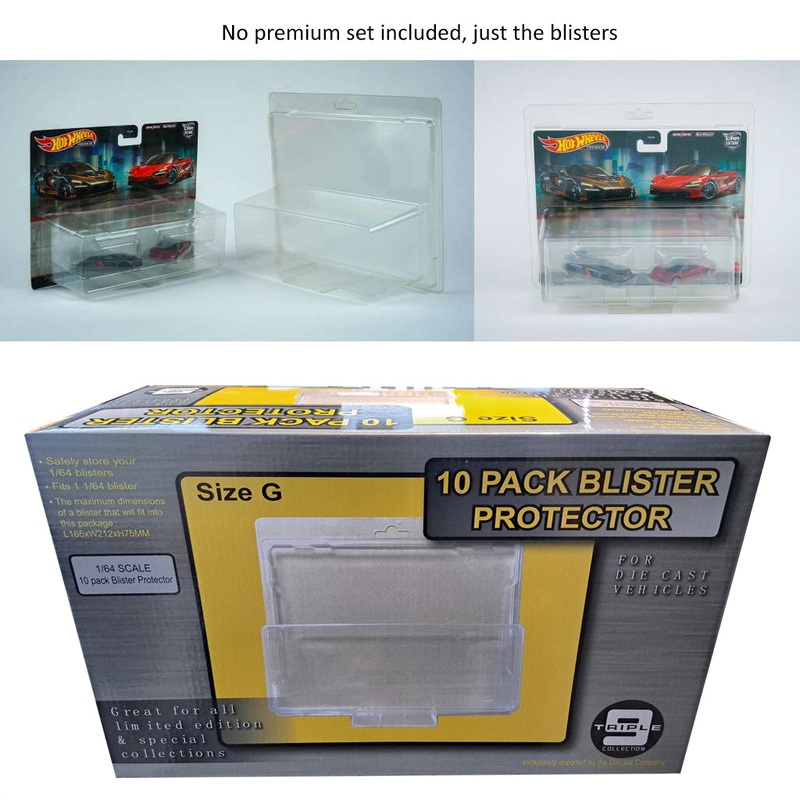 Triple9 Blister Protectors For Hot Wheels Premium Twin Sets (10x Pack)