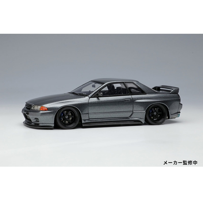 *PREORDER* Make Up Co., Ltd / Eidolon 1:43 Nissan Skyline GT-R (BNR32) Garage Active Skyline GT-R Widebody (RC-VI Wheel) in Gunmetal