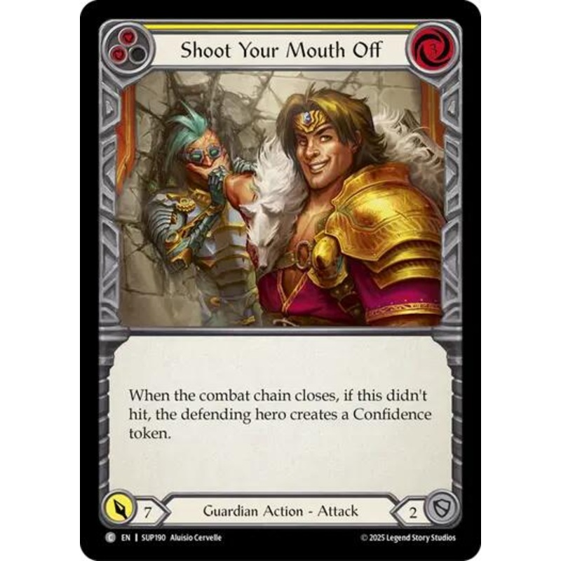 Shoot Your Mouth Off (Yellow) [SUP190] (Super Slam)  Rainbow Foil