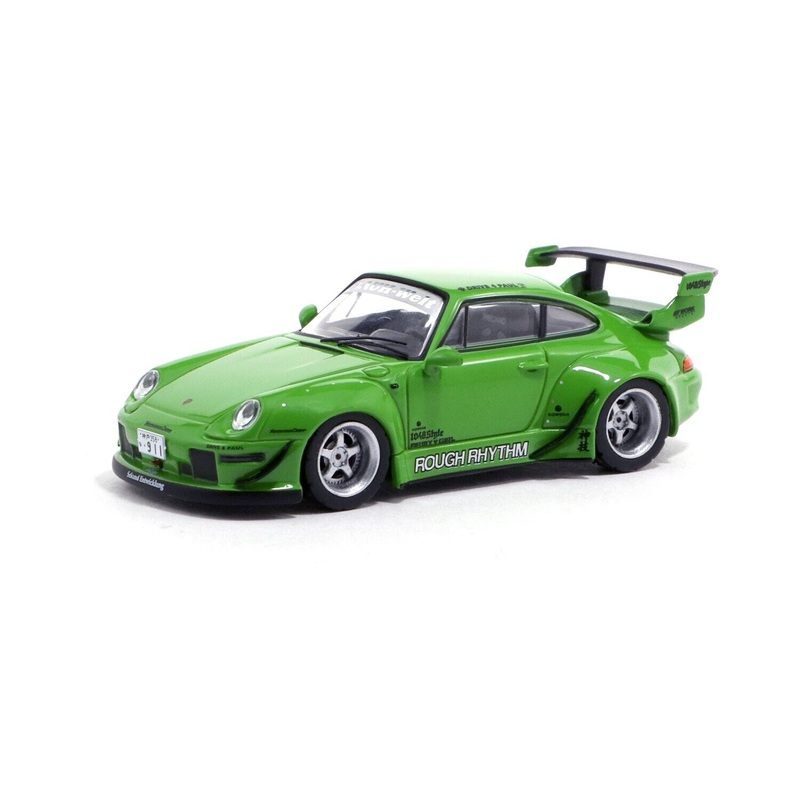 Tarmac Works 1/64 RWB 993 Rough Rhythm Green Hong Kong Exclusive