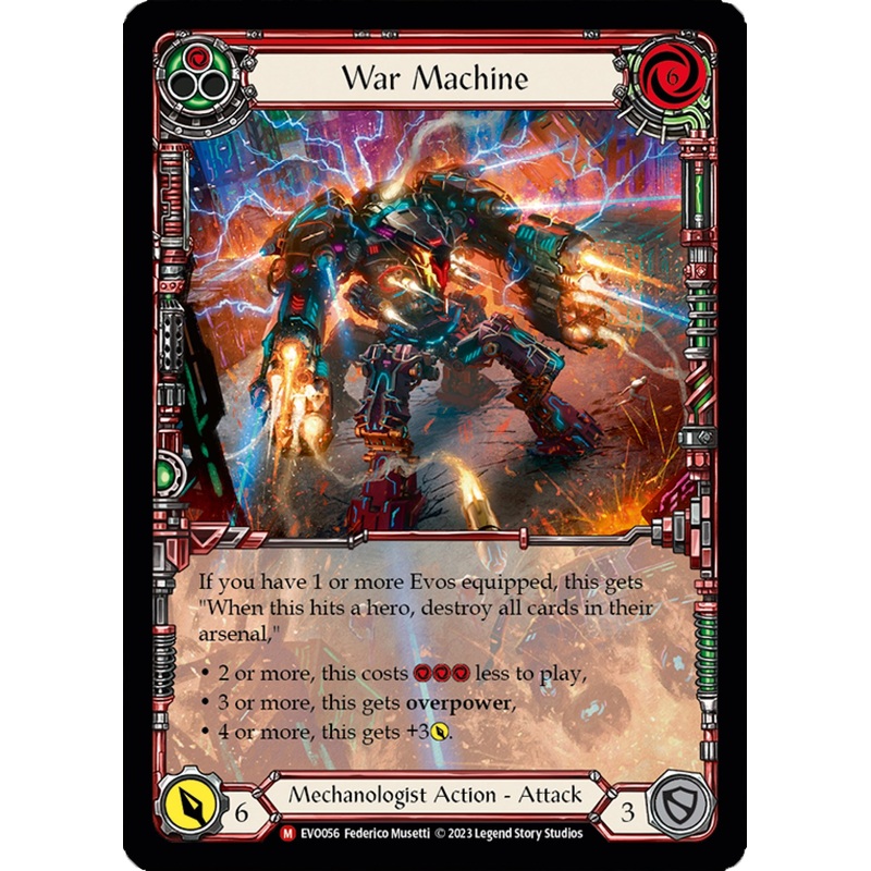 War Machine (Extended Art) [EVO056] (Bright Lights)  Rainbow Foil