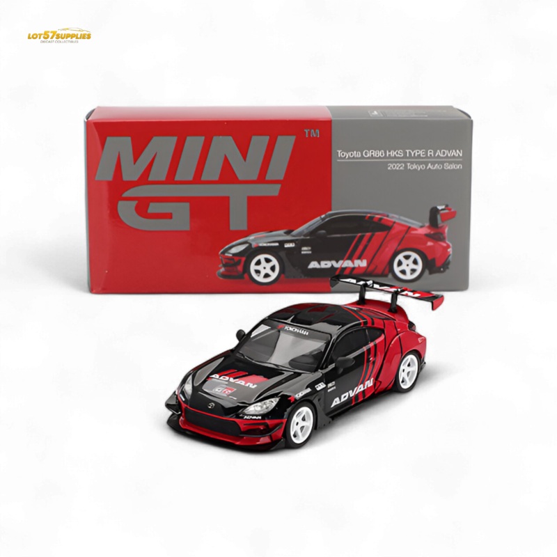 Mini-GT Toyota GR86 HKS TYPE R ADVAN 2022 Tokyo Auto Salon RHD – 1:64