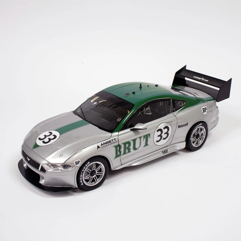 *PRE-ORDER* ALLAN MOFFAT – FORD MUSTANG – ALLAN MOFFAT RACING – ALLAN MOFFAT #33 – 1969 BRUT TRANS AM BOSS 302 – 1973 RETRO LIVERY – 1:43 SCALE DIECAST MODEL – BIANTE (Copy)