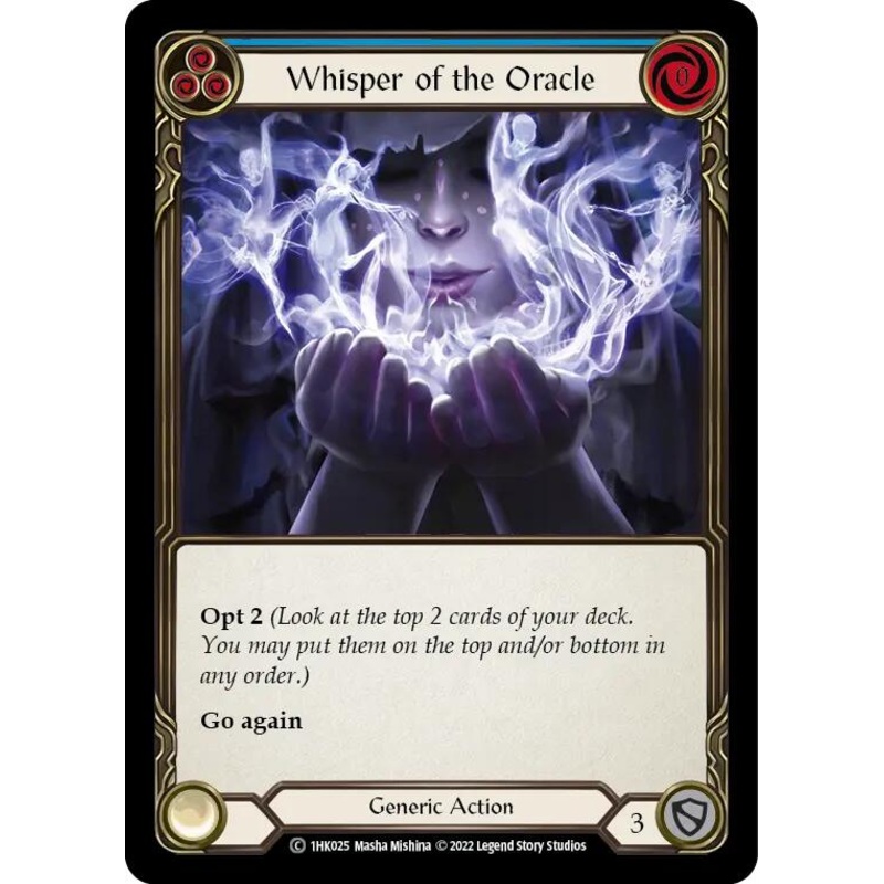 Whisper of the Oracle (Blue) [1HK025] (Historic Pack 1 Blitz Deck: Kano)