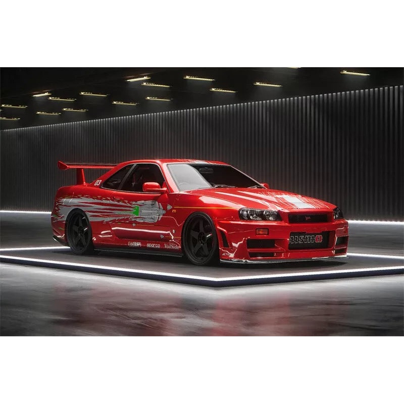 Fast Speed 1/64 Nissan Skyline GT-R R34 5th generation BNR34 – FNF Red