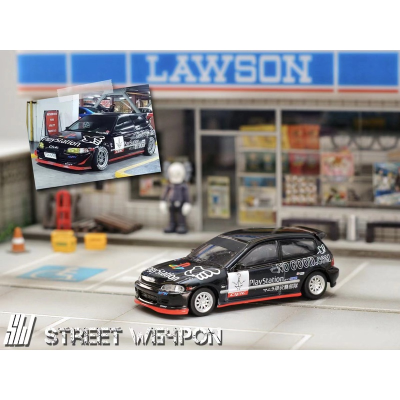 Street Weapon 1:64 Honda CIVIC EG6 Spoon Play Station Edition