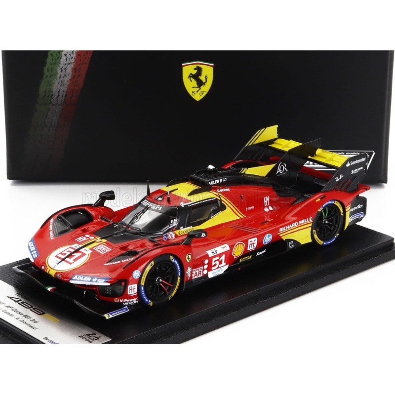 FERRARI | 499P 3.0L TURBO V6 TEAM FERRARI AF CORSE N 51 3rd 24h LE MANS 2024 ALESSANDRO PIER GUIDI – JAMES CALADO – ANTONIO GIOVINAZZI