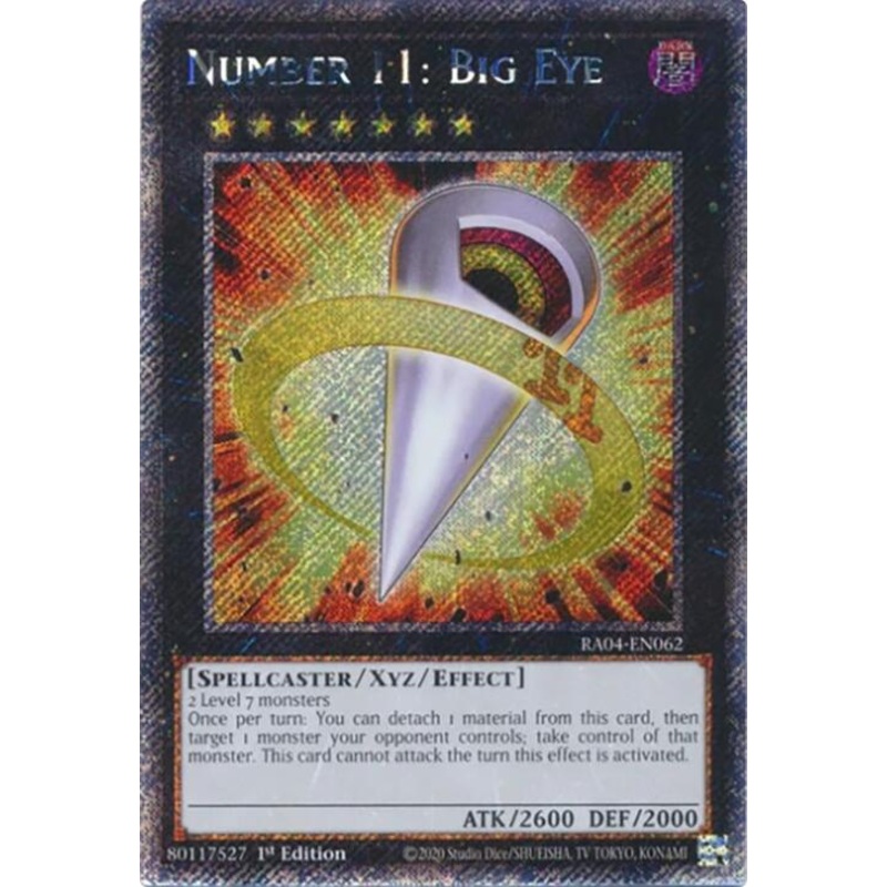 Number 11: Big Eye [RA04-EN062] Platinum Secret Rare