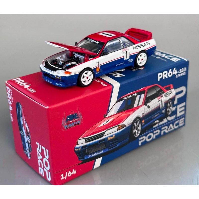 POP RACE 1/64 NISSAN GTR R32 #1 PR640183