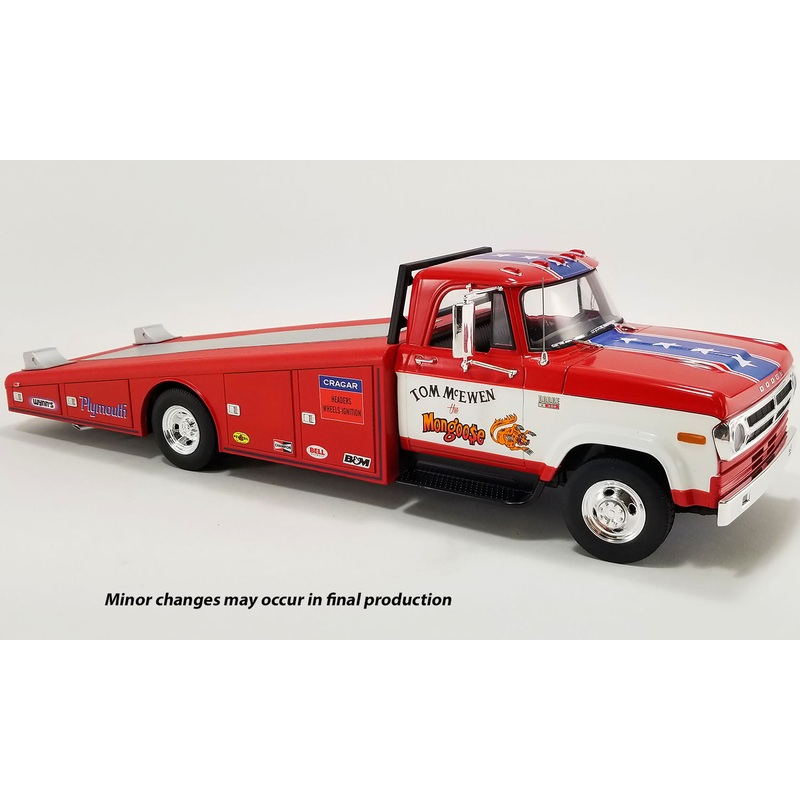 *PRE-ORDER* 1970 DODGE D-300 RAMP TRUCK – THE MONGOOSE 1:18 DIECAST MODEL – ACME