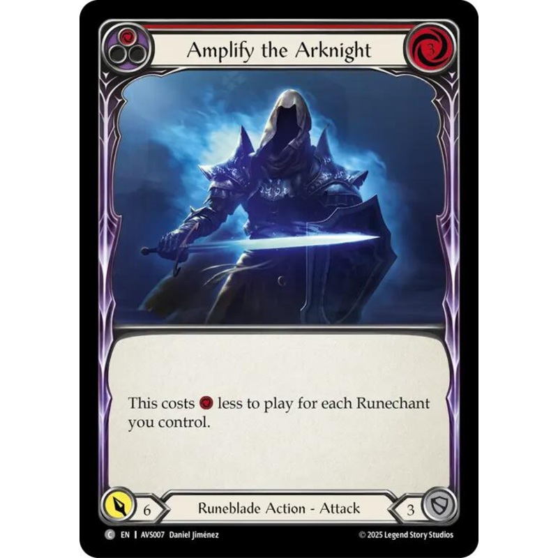 Amplify the Arknight (Red) [AVS007] (Armory Deck: Legends Viserai)