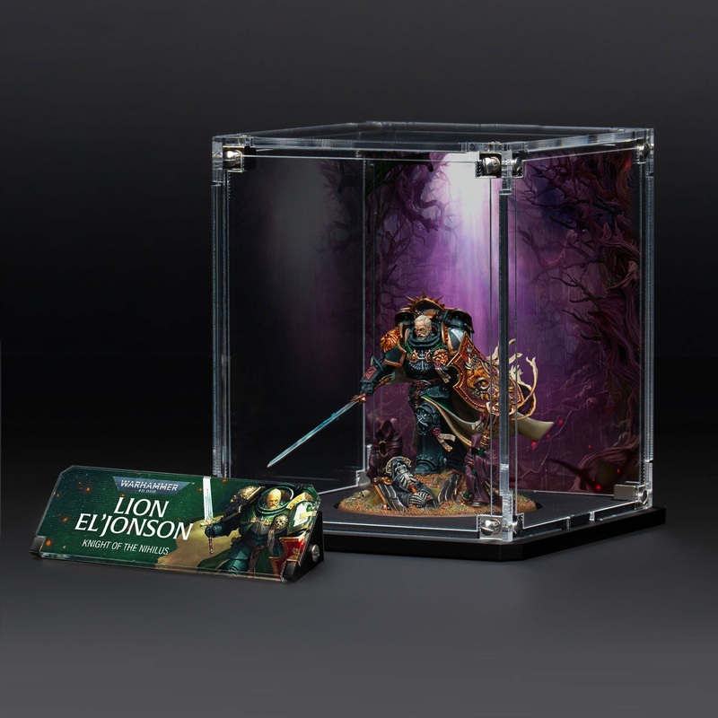 Display Case for Warhammer 40,000 Dark Angels Lion ElJonson