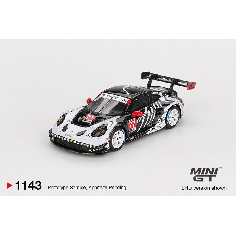 * PRE ORDER * MINI GT #1143 1/64 Porsche 911 GT3 R #77 AO Racing 2025 IMSA  Petit Le Mans