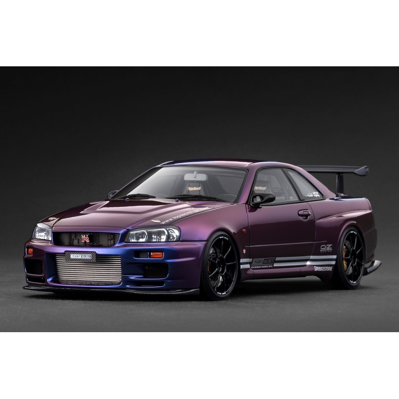 *PREORDER* Ignition Model 1:18 Nissan TOP SECRET 34GT-R (BNR34) Purple Metallic