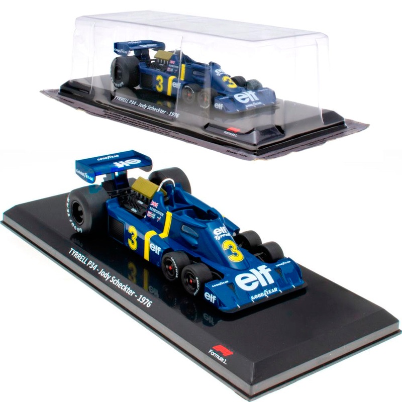 Tyrrell P34 #3 1976 Jody Scheckter F1 (1/24) Mag Collectibles (Blister Cracked)