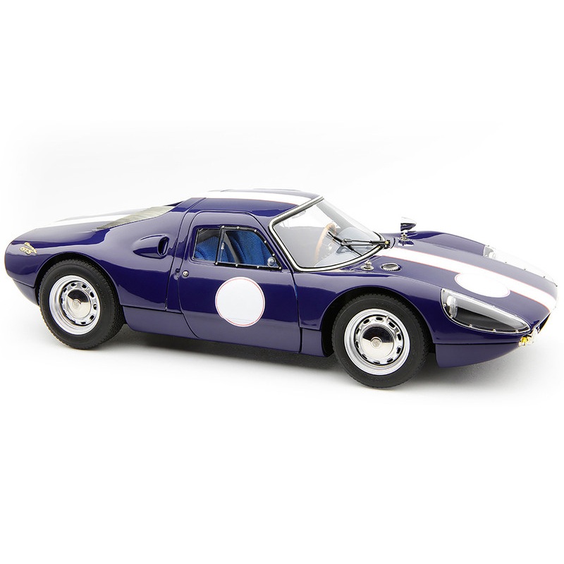 Porsche 904 Carrera GTS Dark Blue with White Stripe Bonhams Scottsdale Auction 2017 Limited Edition to 1000 pieces Worldwide 1/18 Diecast Model Car by CMC