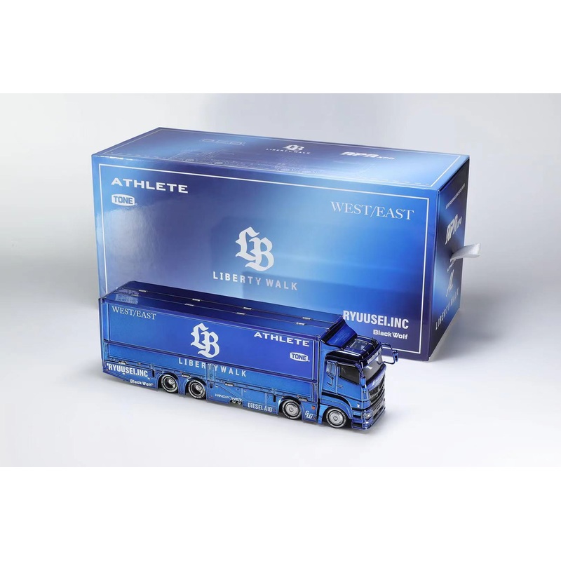 * PRE ORDER * GCD 1/64 LBWK Mitsubishi LB-Tucks Fuso Super Great 2025 Foshan APA XPO Exclusive Chrome Blue(577)