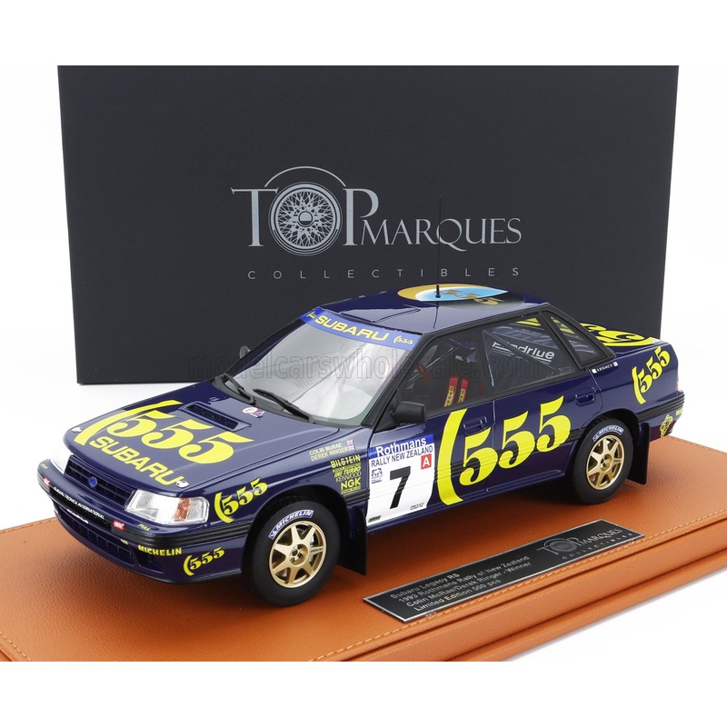 SUBARU | LEGACY RS N 7 WINNER RALLY NEW ZEALAND 1993 COLIN McRAE – DEREK RINGER – CON VETRINA – WITH SHOWCASE