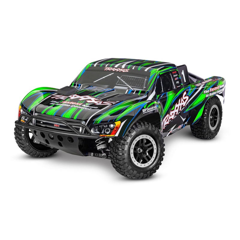 Traxxas Slash 4X4 VXL RC Short Course Truck Electric Brushless 4WD 1/10 Scale RTR – GREEN