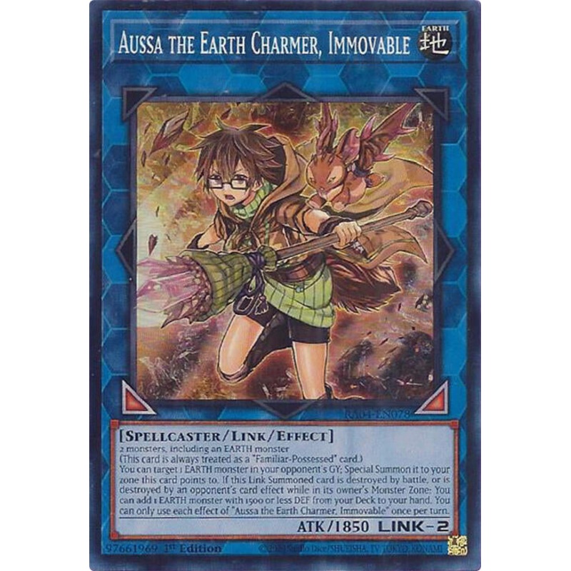 Aussa the Earth Charmer, Immovable [RA04-EN078] Super Rare