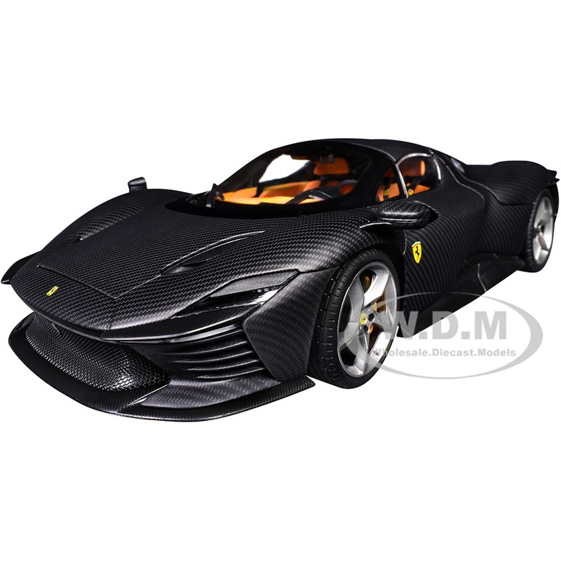 Ferrari Daytona SP3 Carbon Fiber Carbon Series – Bburago 50th Anniversary 1/18 Diecast Model Car by Bburago