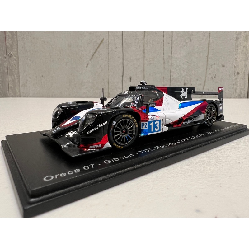 Oreca 07 – Gibson No.13 TDS Racing x VAILLANTE – 8th 24H Le Mans 2022 – N. de Vries – M. Beche – T. van der Helm – 1:43 Scale Resin Model Car – Spark