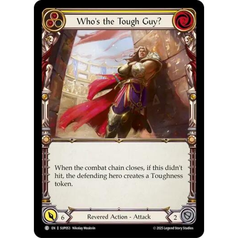 Who’s the Tough Guy? (Yellow) [SUP053] (Super Slam)  Rainbow Foil