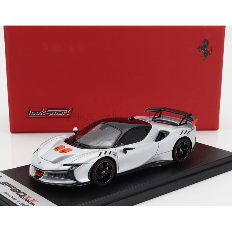 FERRARI – SF90 XX STRADALE 2024 – BIANCO ARTICO – WHITE MET ORANGE BLACK
