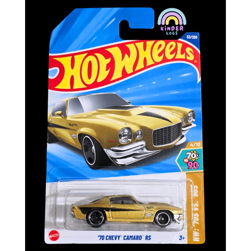 Hot Wheels 1970 Chevy Camaro RS – Gold (Imported)