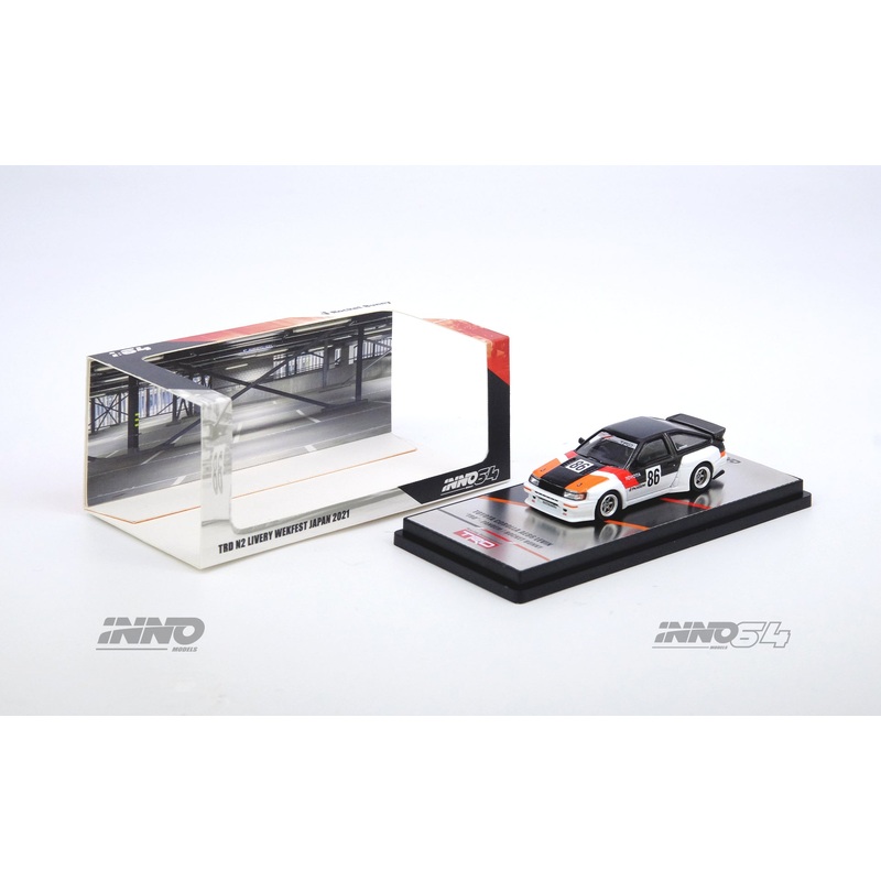Inno64 Toyota AE86 Levin INAZUMA WORX Pandem Rocket Bunny Widebody Kit 1:64