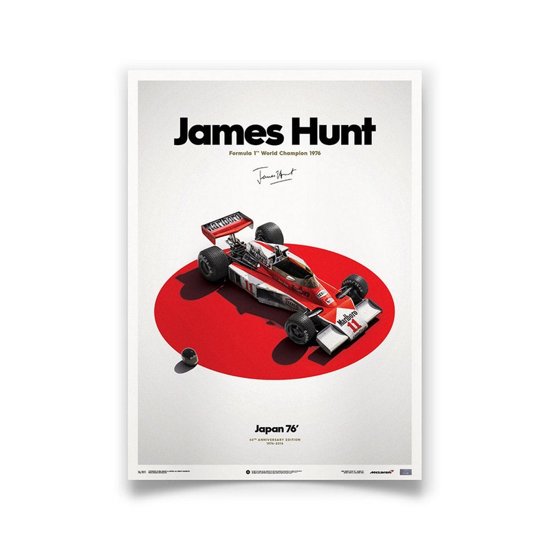 McLaren M23 James Hunt 1976 F1 World Championship Winner – Japanese GP Print