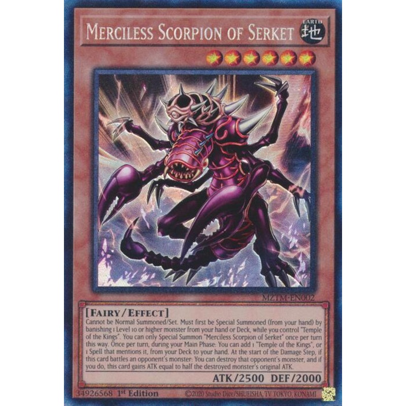 Merciless Scorpion of Serket (Collector’s Rare) [MZTM-EN002] Ultra Rare