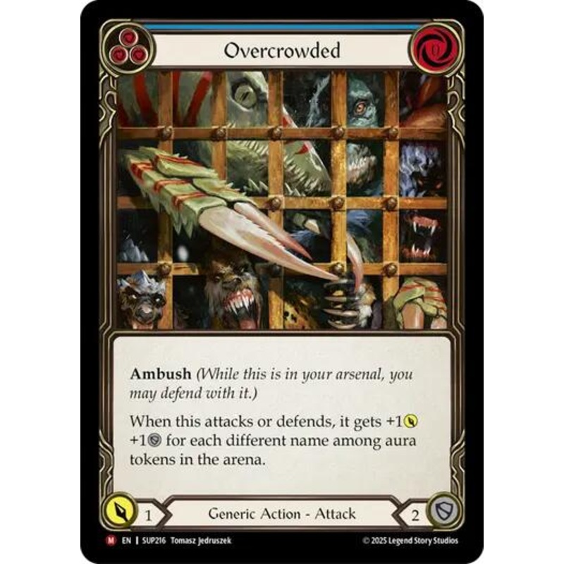 Overcrowded [SUP216] (Super Slam)  Rainbow Foil