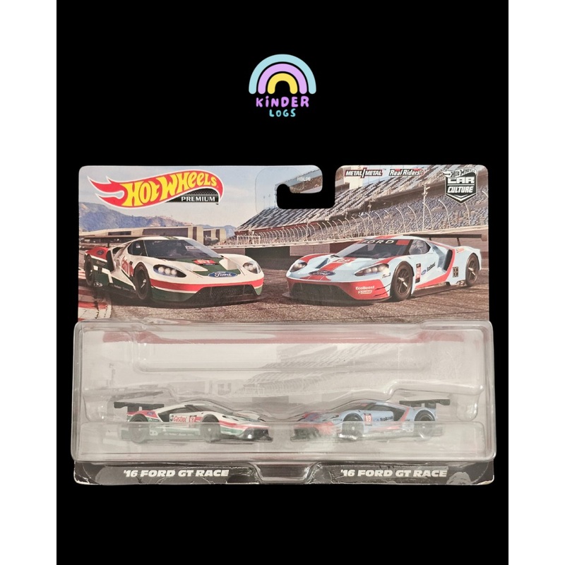 Premium Hot Wheels Duo Pack – 2016 Ford GT Race (Blister Cracked)