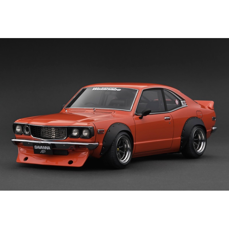 *PREORDER* Ignition Model 1:18 Mazda Savanna RX-3 (S124A) Semi Works in Orange