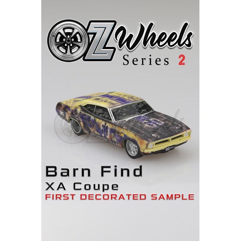 OZ WHEELS – FORD XA COUPE FALCON GT – STANDARD EDITION – 1:64 SCALE DIECAST MODEL – BARN FINDS – DDA