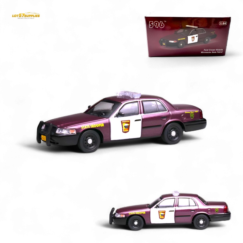 (Pre-Order) 596 Crown Victoria – Minnesota State Patrol 1:64