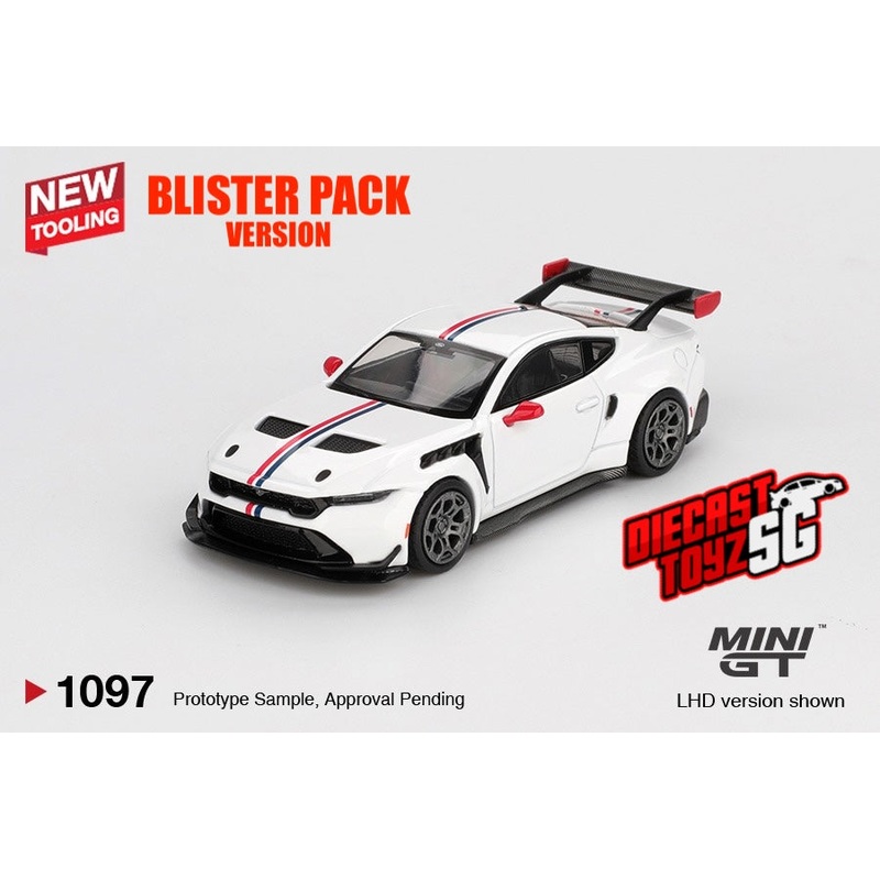 * PRE ORDER * MINI GT #1097 1/64 Ford Mustang GTD Spirit of America (LHD) – BLISTER PACK
