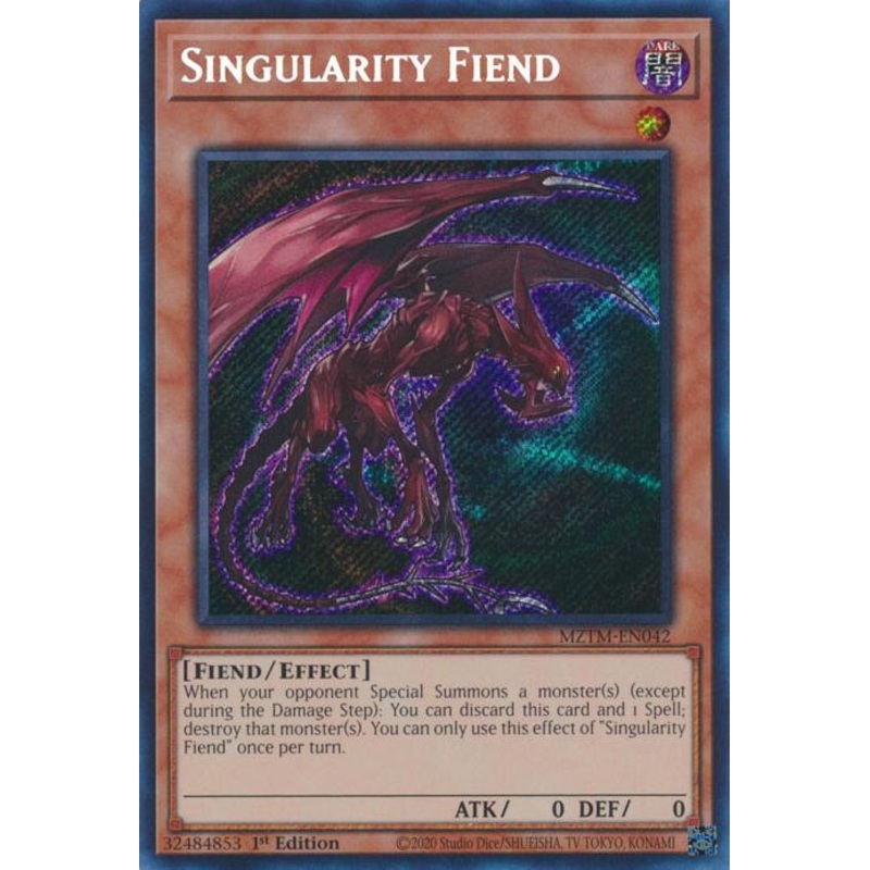 Singularity Fiend [MZTM-EN042] Secret Rare