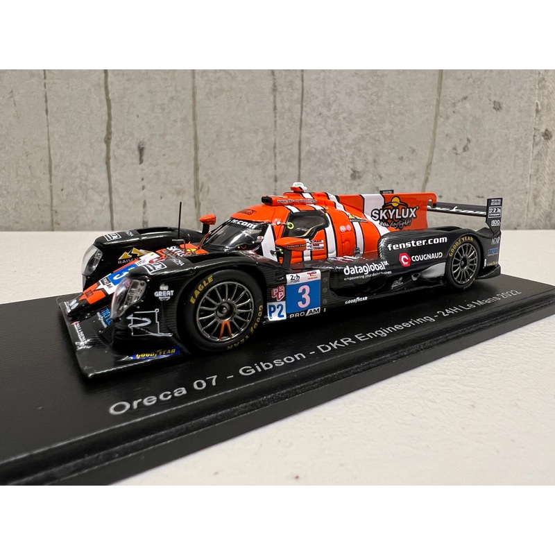 Oreca 07 – Gibson No.3 DKR Engineering – 24H Le Mans 2022 – L. Hrr – J. Glorieux – A. Cougnaud – 1:43 Scale Resin Model Car – Spark