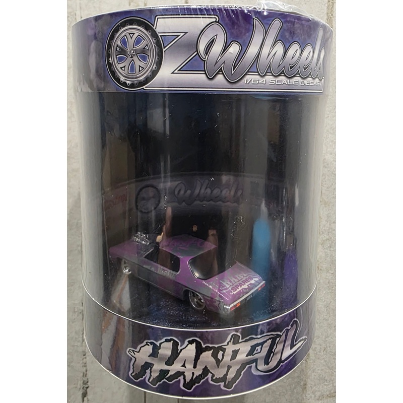 OZ WHEELS – HANDFUL – PURPLE OZ WHEELS LIVERY – RAW CHASE EDITION – BLOWN HOLDEN HQ MONARO COUPE  – SUMMERNATS EDITION – 1:64 SCALE DIECAST MODEL – SERIES 2- DDA