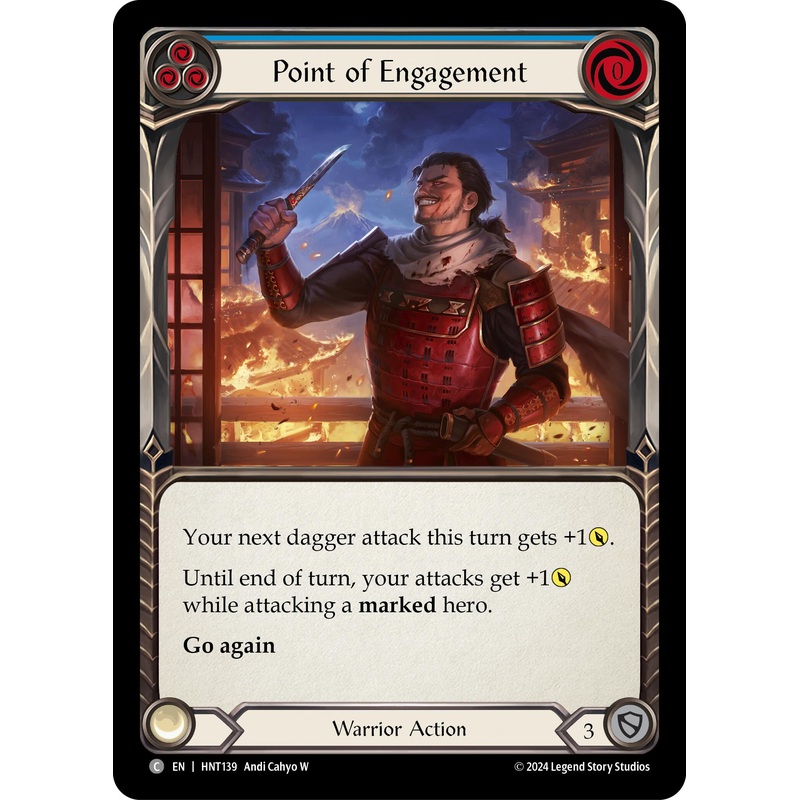 Point of Engagement (Blue) [HNT139] (The Hunted)  Rainbow Foil