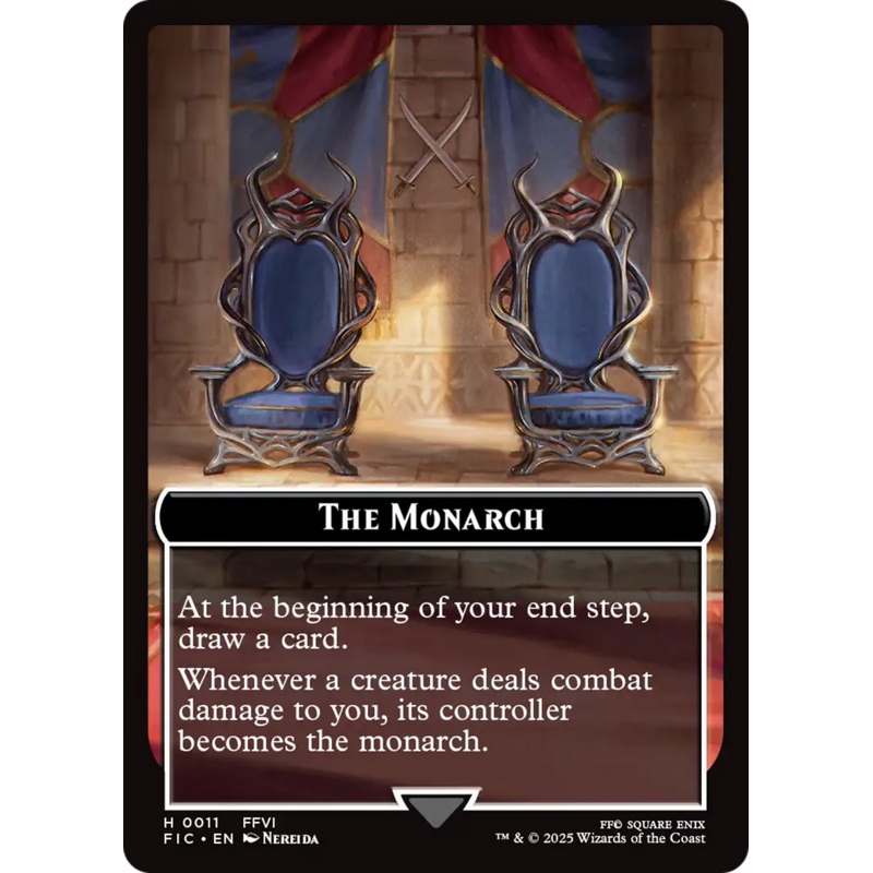 The Blackjack // The Monarch Double-Sided Token [FINAL FANTASY Commander Tokens]