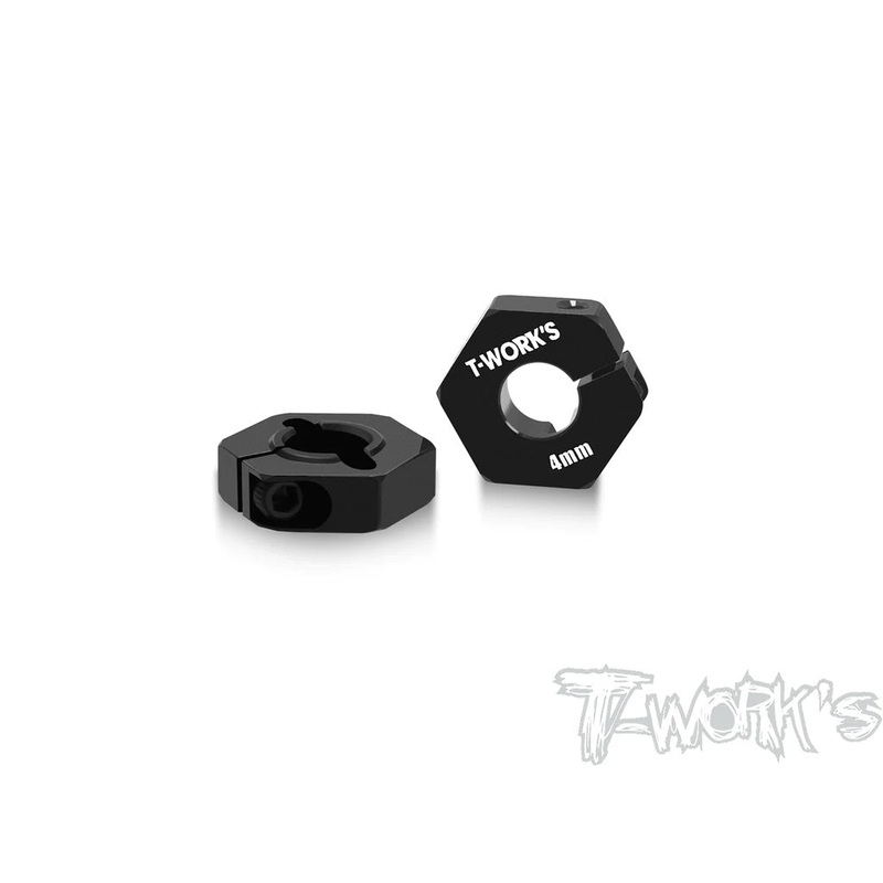 Alu Clip Wheel Hex Adapter 4mm for Team Associated RC10B6.4