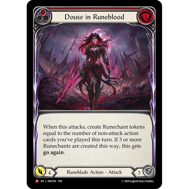 Douse in Runeblood [HNT254] (The Hunted)  Rainbow Foil