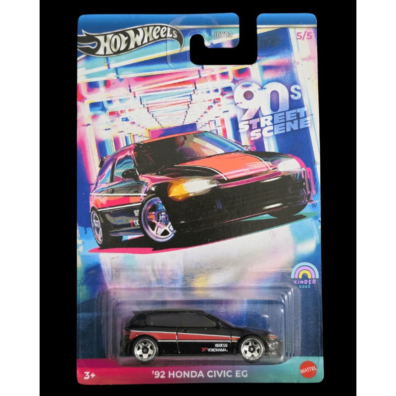 Hot Wheels 1992 Honda Civic EG – Black (Imported)