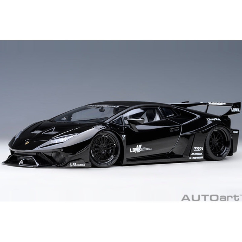 LIBERTY WALK LB SILHOUETTE WORKS HURACAN GT (BLACK) – 1:18 Scale Model – AUTOart