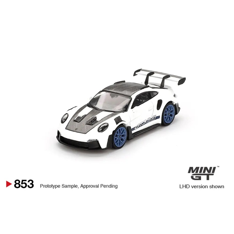 *PREORDER* MINIGT 1:64 Porsche 911 (992) GT3 RS Weissach Package in White with Indigo Blue